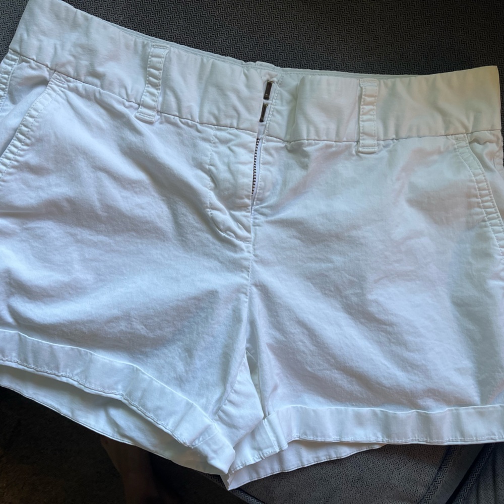 Vineyard Vines White Cotton-Blend Shorts